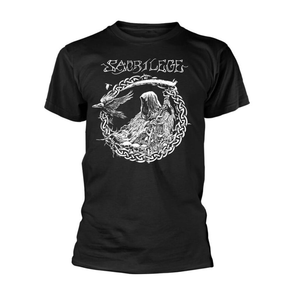 Sacrilege Unisex Adult Reaper T-Shirt / Black/White
